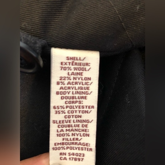 WOOL BLEND FRONT RANGE SHIRT JACKET QUILTED PADDED GRAY Shacket With Front Zip - Picture 10 of 11